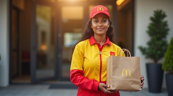 Recevez votre commande McDonald's à domicile facilement